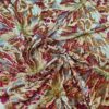Tesatura bogata cu broderie pe toată suprafața si paiete pe suport de tulle - design floral, Cyclamen / Verde / Cupru - imagine 10