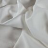 Țesătură naturala dublu crepe cu fata dubla satinata - design uni, Alb - imagine 4