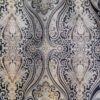 Tesatura Jacquard din fibre naturale - tip panou, design uni royal, Negru / Auriu - imagine 2