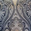 Tesatura Jacquard din fibre naturale - tip panou, design uni royal, Negru / Auriu - imagine 4