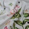 Tesatura tip Tafta cu imprimeu floral dimensionat și buline pe fond Ivoire - imagine 11