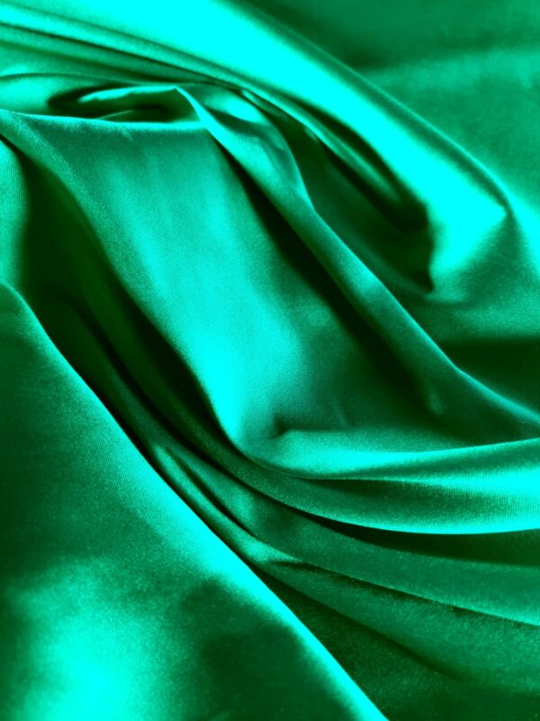 Tesatura Tafta tip mikado - design uni , Verde gazon - imagine 4