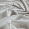 Tesatura triplu voal  - crepe uni cu fata dublă - satinata - mata, Alb fildeș - imagine 2