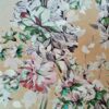 Tesatura Voal din mătase naturală, tip panou - design floral, Pastel - imagine 8