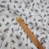 Tesatura din matase naturala Crepe de Chine cu imprimeu de libelule pe fond Ivoire - imagine 3