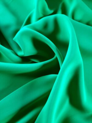 Tesatura crepe din fibre vegetale - design uni,  Verde gazon