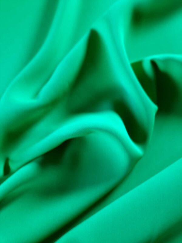 Tesatura crepe din fibre vegetale - design uni,  Verde gazon - imagine 4