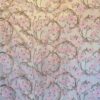 Tesatura dantela premium cu broderie, pe suport de tulle - design floral, Roz / Verde / Ivoire - imagine 6