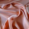 Tesatura dublu crepe din matase naturală - design uni, Piersiciu - imagine 9