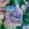 Tesatura crepe de Chine din matase naturala - design floral,  Albastru, Roz, Verde, Lila - imagine 9