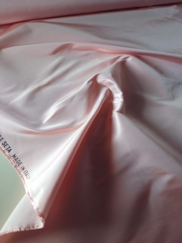 Tafta faille tip hartie - design uni , Roz dulce - imagine 7