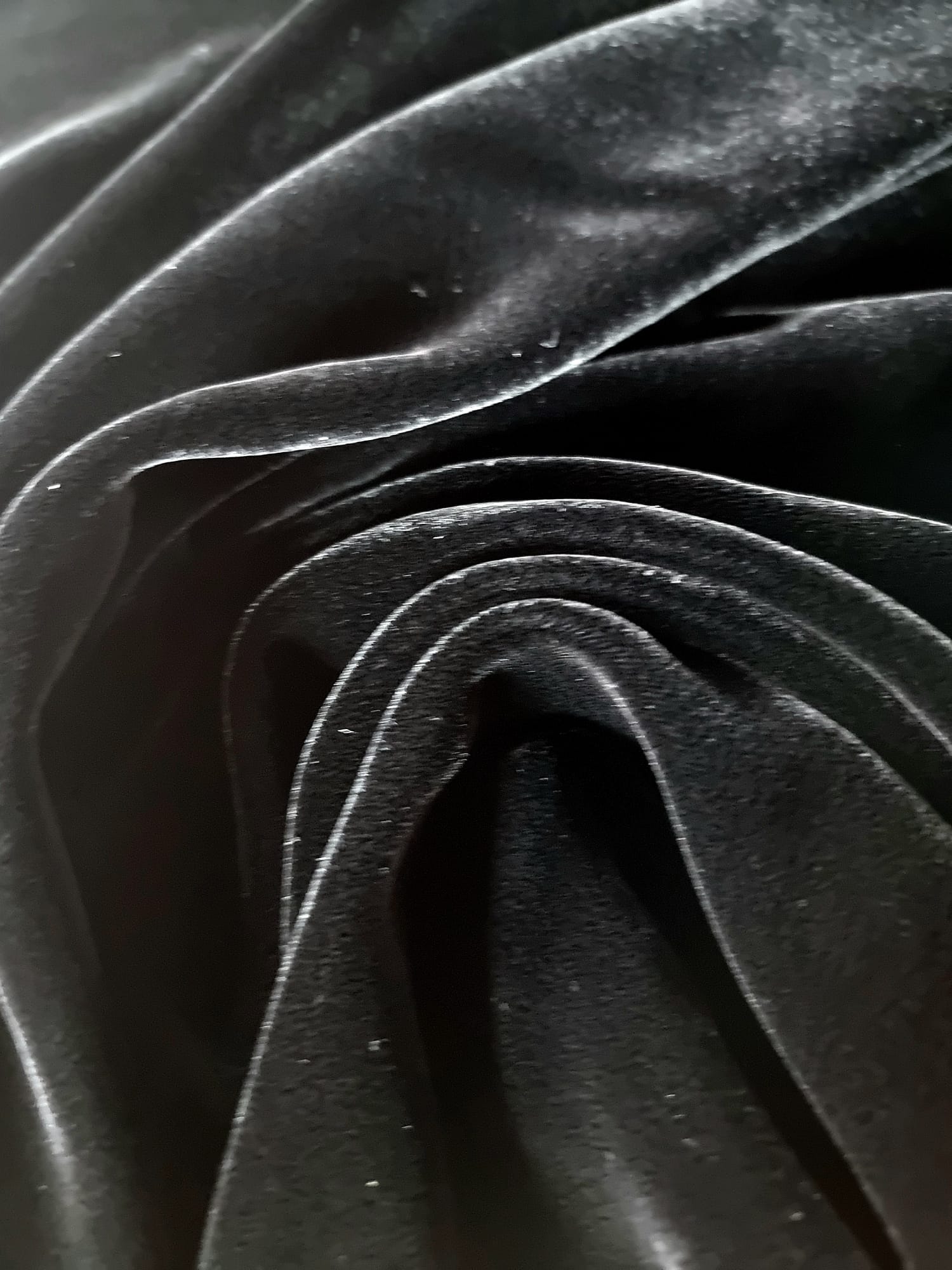 Catifea naturala premium - design uni, Negru - imagine 4