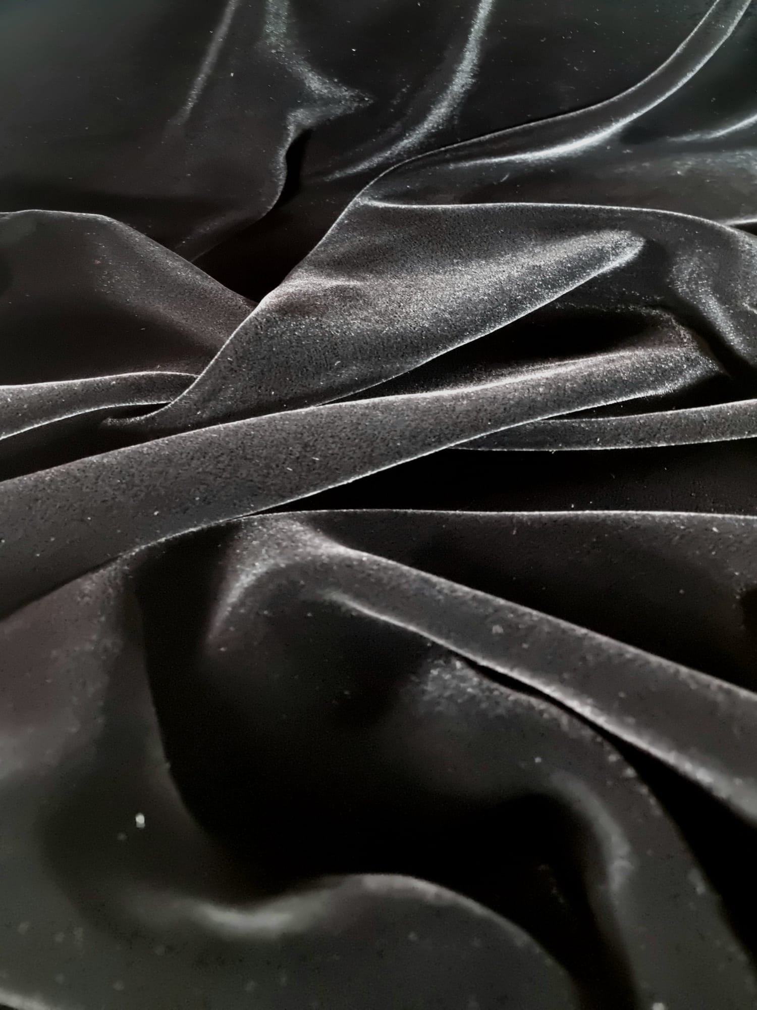 Catifea naturala premium - design uni, Negru - imagine 6