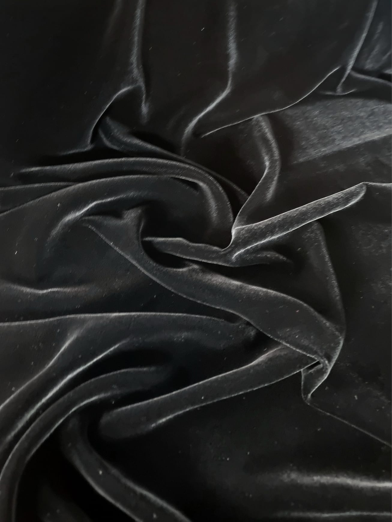 Catifea naturala premium - design uni, Negru