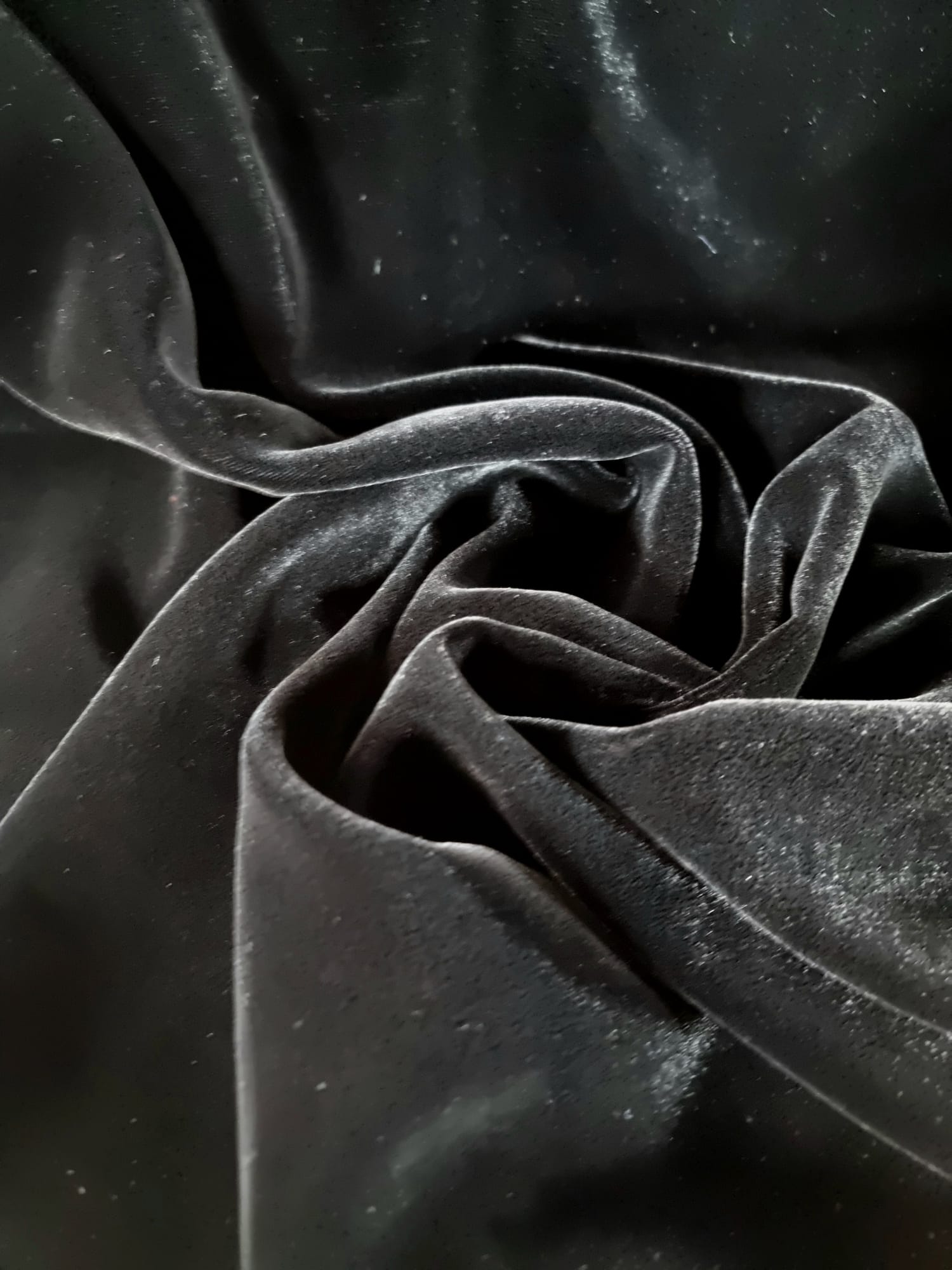 Catifea naturala premium - design uni, Negru - imagine 8