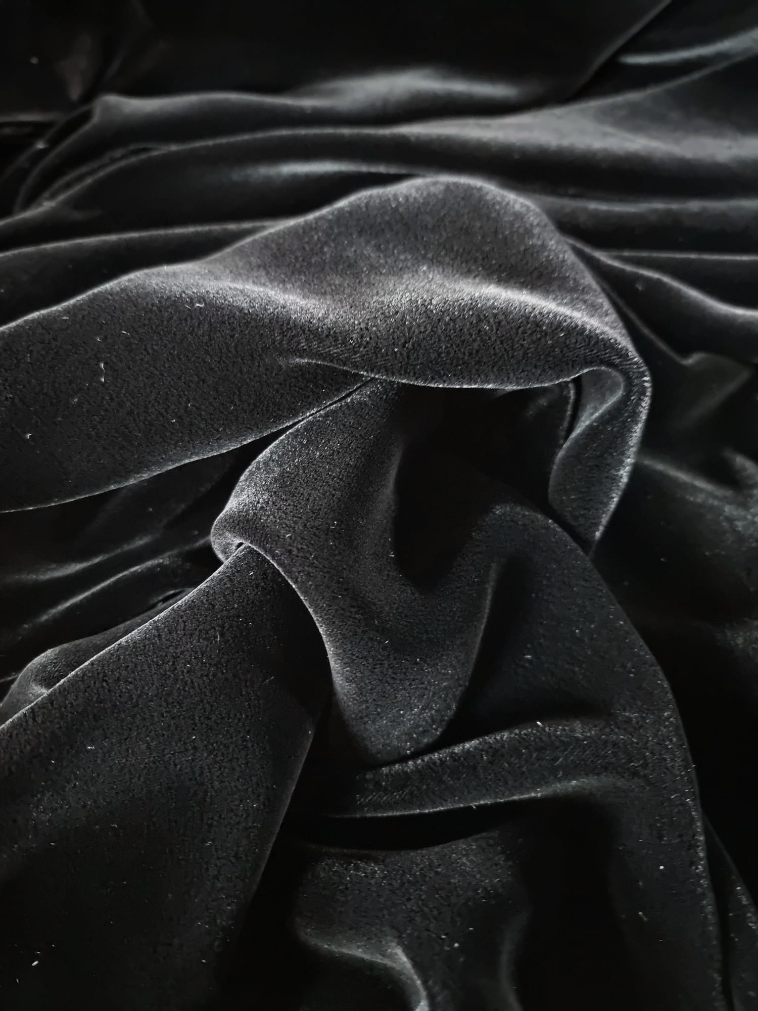 Catifea naturala premium - design uni, Negru - imagine 9