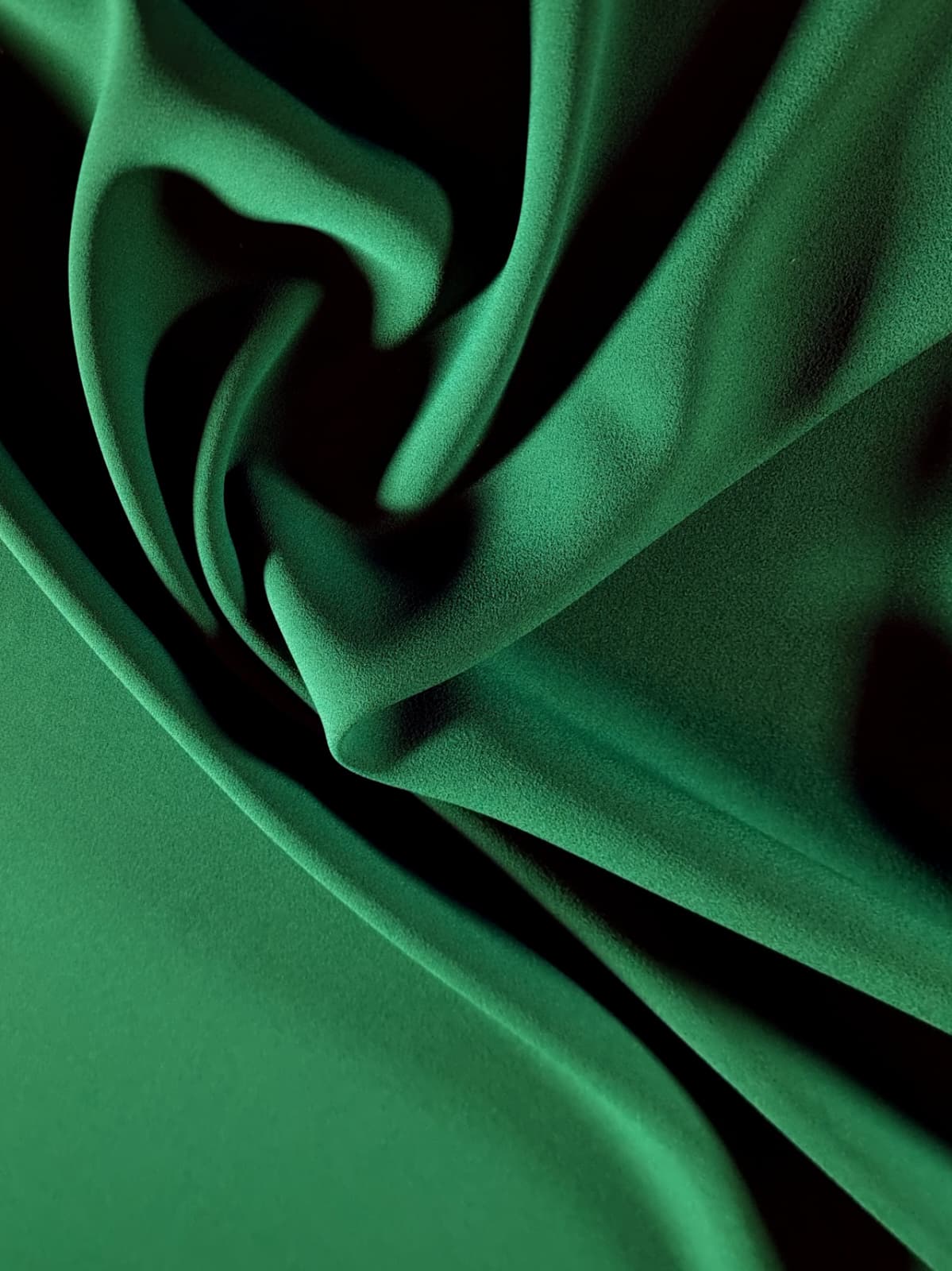 Tesatura dublu crepe naturala, dublu face - design uni, mat-satinat