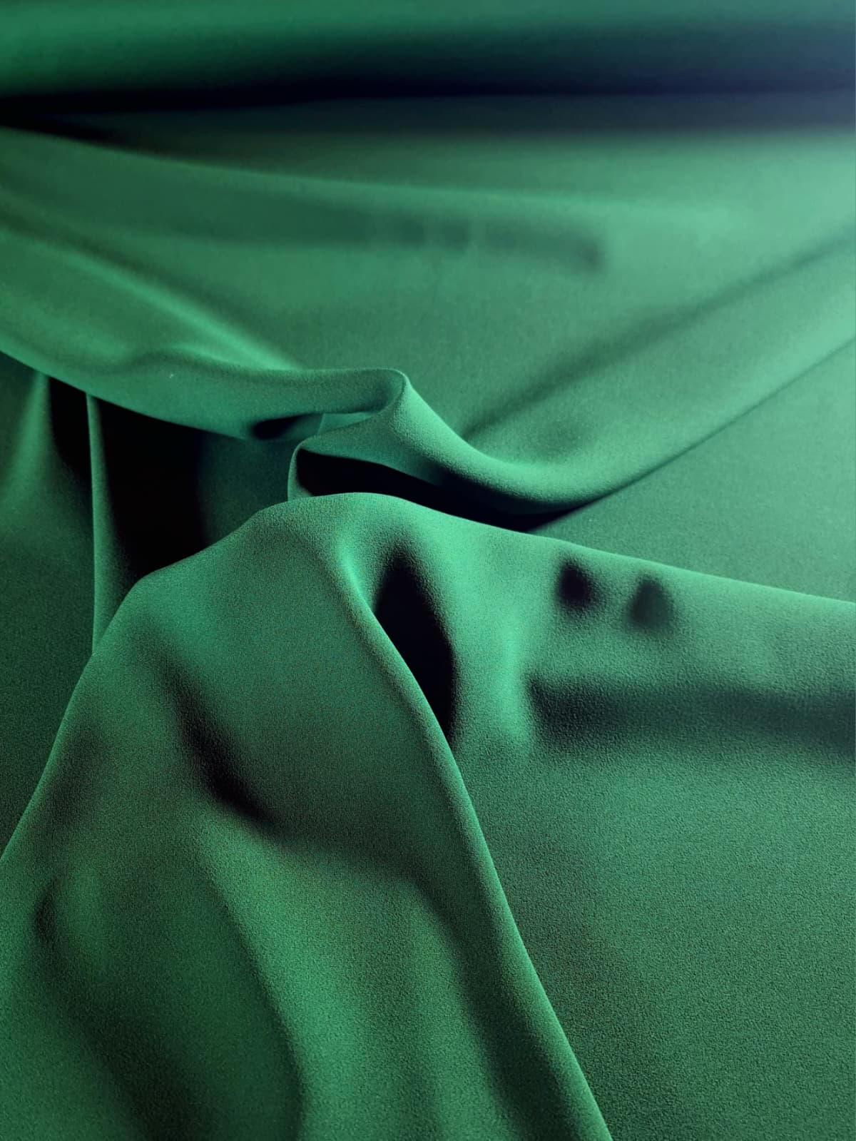 Tesatura dublu crepe naturala, dublu face - design uni, mat-satinat - imagine 4