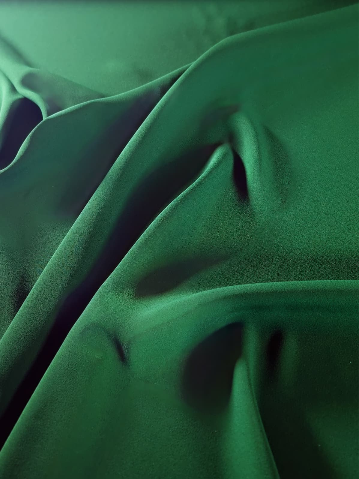 Tesatura dublu crepe naturala, dublu face - design uni, mat-satinat - imagine 3