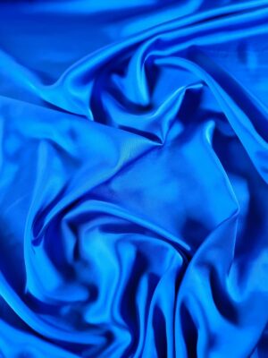 Tesatura satinata - fina din viscoza , design uni,  Albastru