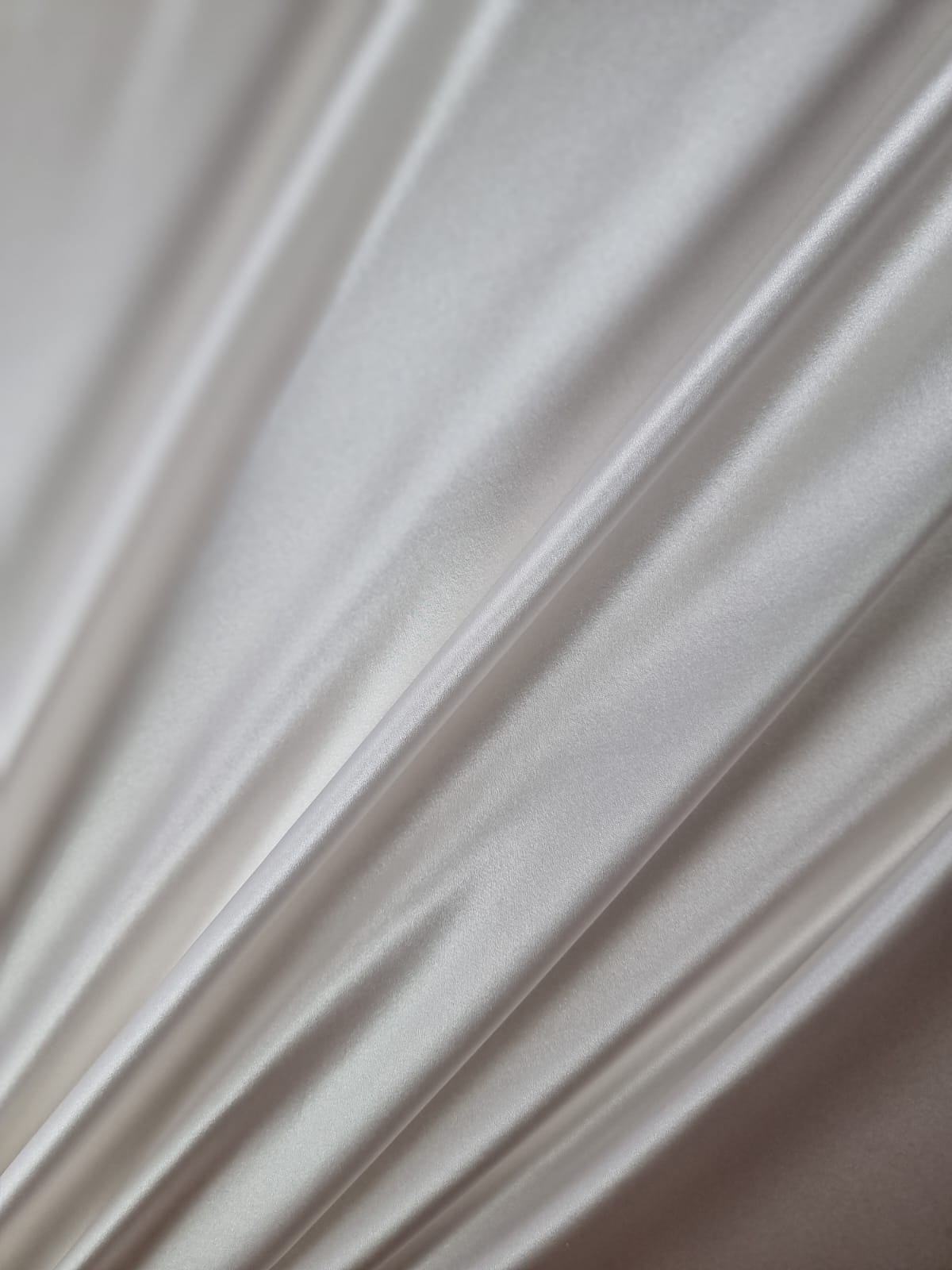 Tesatura din matase naturala crepe de chine - design uni double face, Ivoire - imagine 2