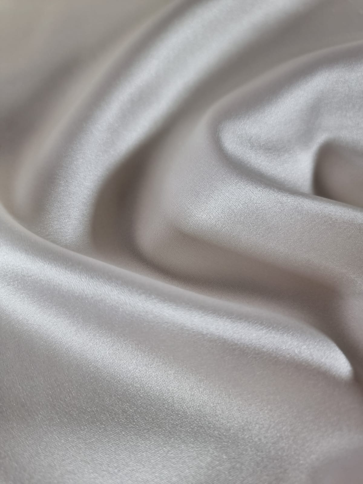 Tesatura din matase naturala crepe de chine - design uni double face, Ivoire - imagine 10