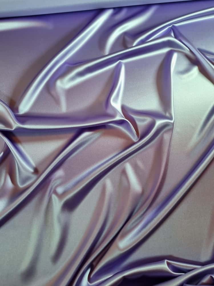 Matase naturala satinata - crepe de chine cu design uni si fata dubla, Mov / Lila - imagine 4