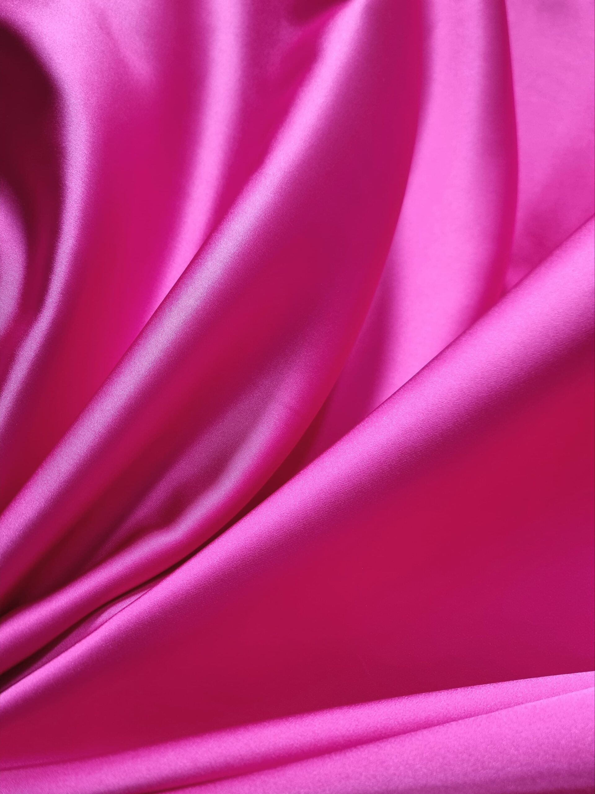 Tesatura dublu crepe cu din matase naturala - double face design uni, Cyclamen - imagine 5