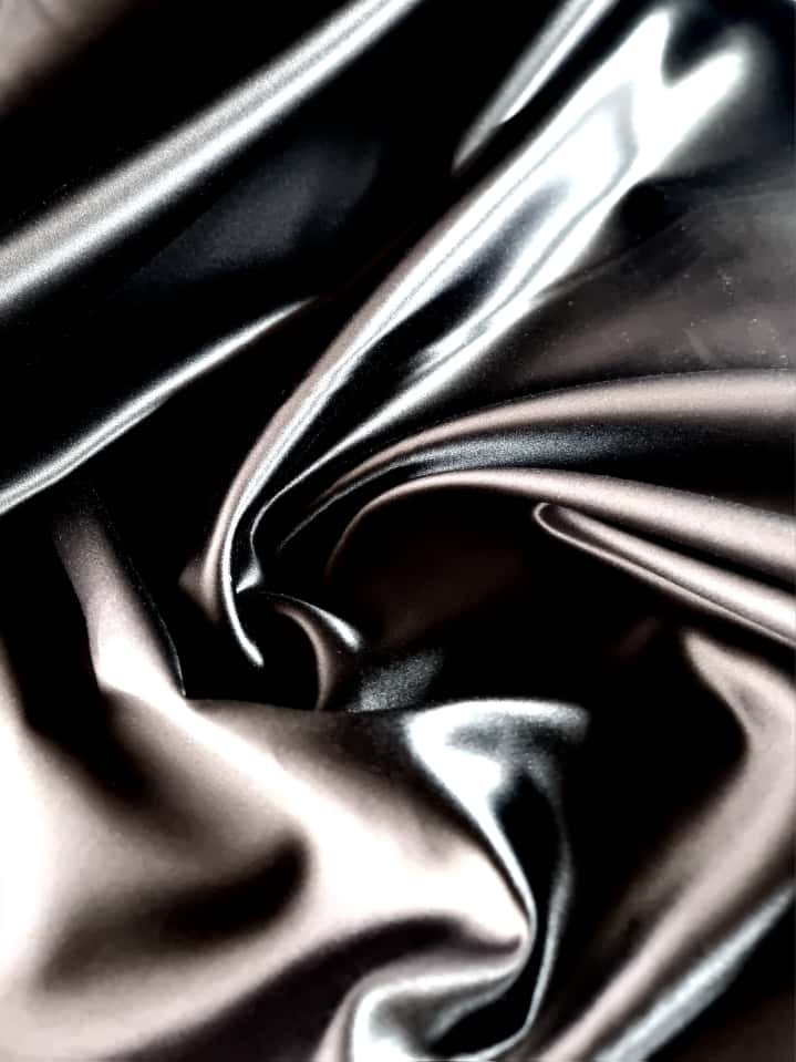 Duchesse din matase naturala- design uni, Negru intens - imagine 3