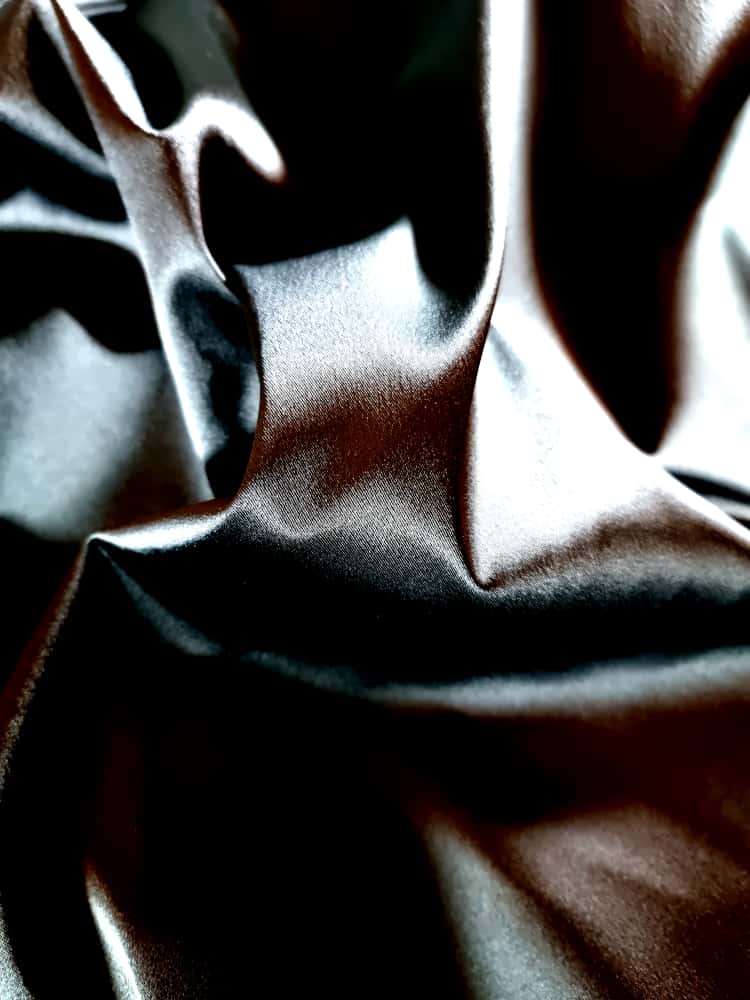 Tesatura premium duchesse - design uni satinat, Negru intens - imagine 6