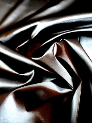 Tesatura premium duchesse - design uni satinat, Negru intens