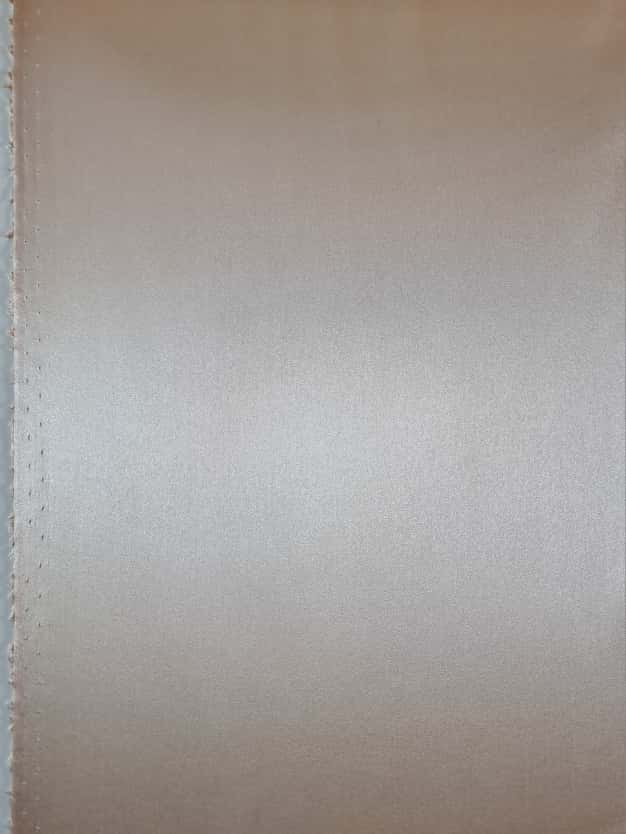 Tesatura din matase naturala satinata, duble face - uni, Crem - imagine 2