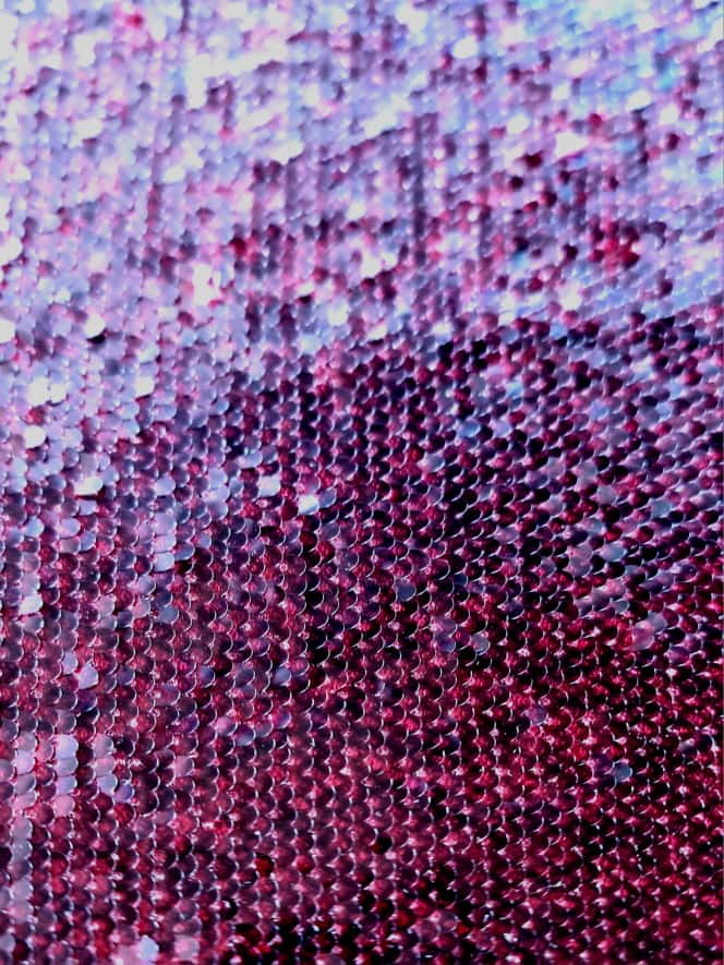 Tesatura plina - paiete cu efect glossy pe suport de tulle elastic, Burgundi - imagine 7