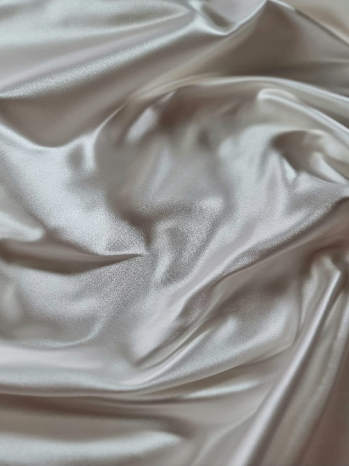 Tafta douchesse din matase naturala - design uni, Alb fildeș
