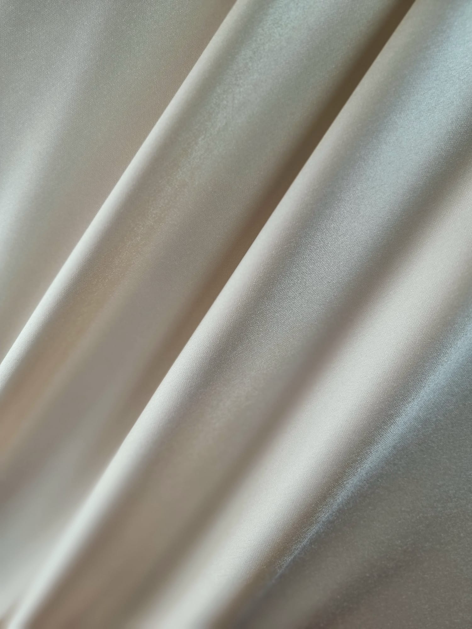 Tesatura Tafta douchesse - double face, Crem - imagine 2