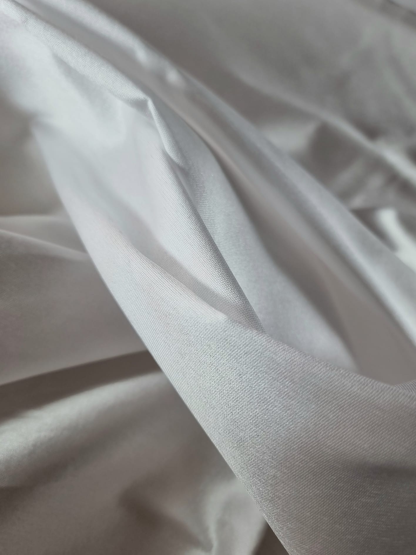 Tafta cu matase naturala - design uni, Alb optic - imagine 8