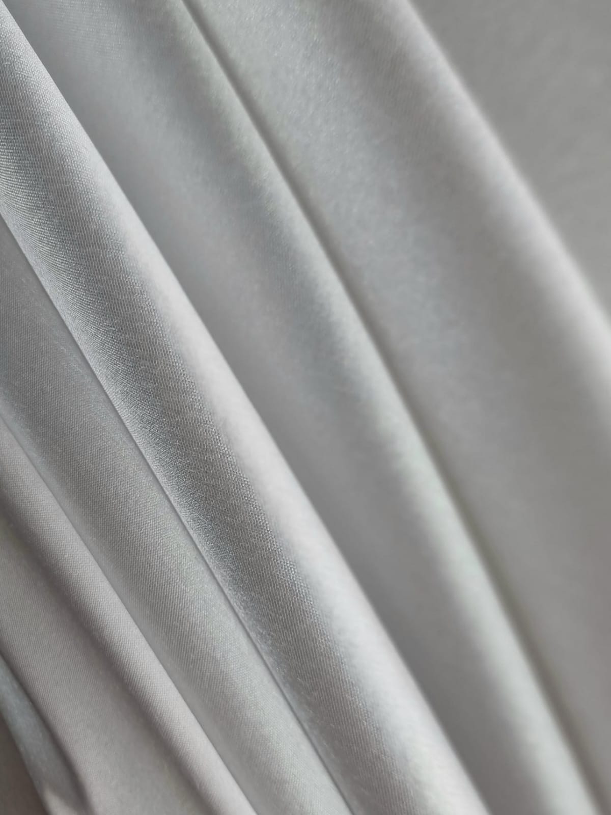 Tafta cu matase naturala - design uni, Alb optic - imagine 5