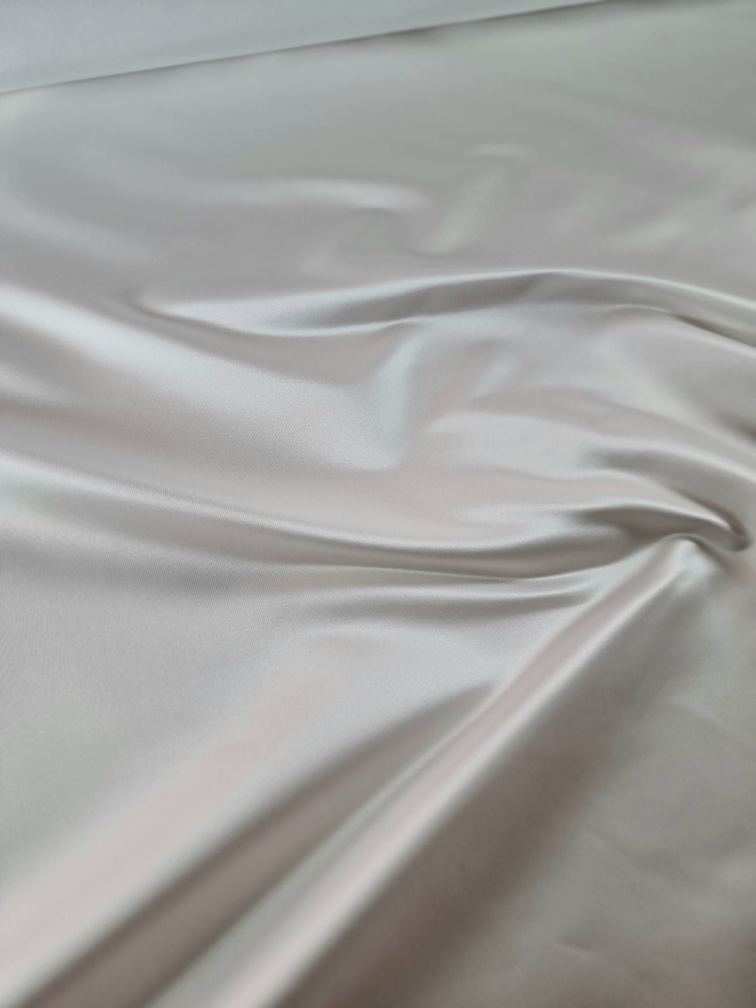 Tesatura Tafta mixta - tip duchesse design uni, Alb - imagine 6