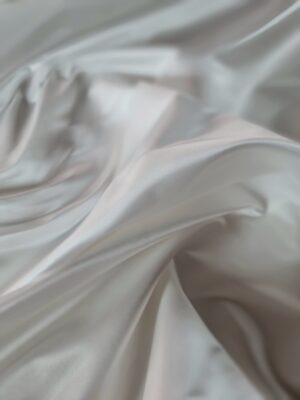 Tesatura Tafta mixta - tip duchesse design uni, Alb