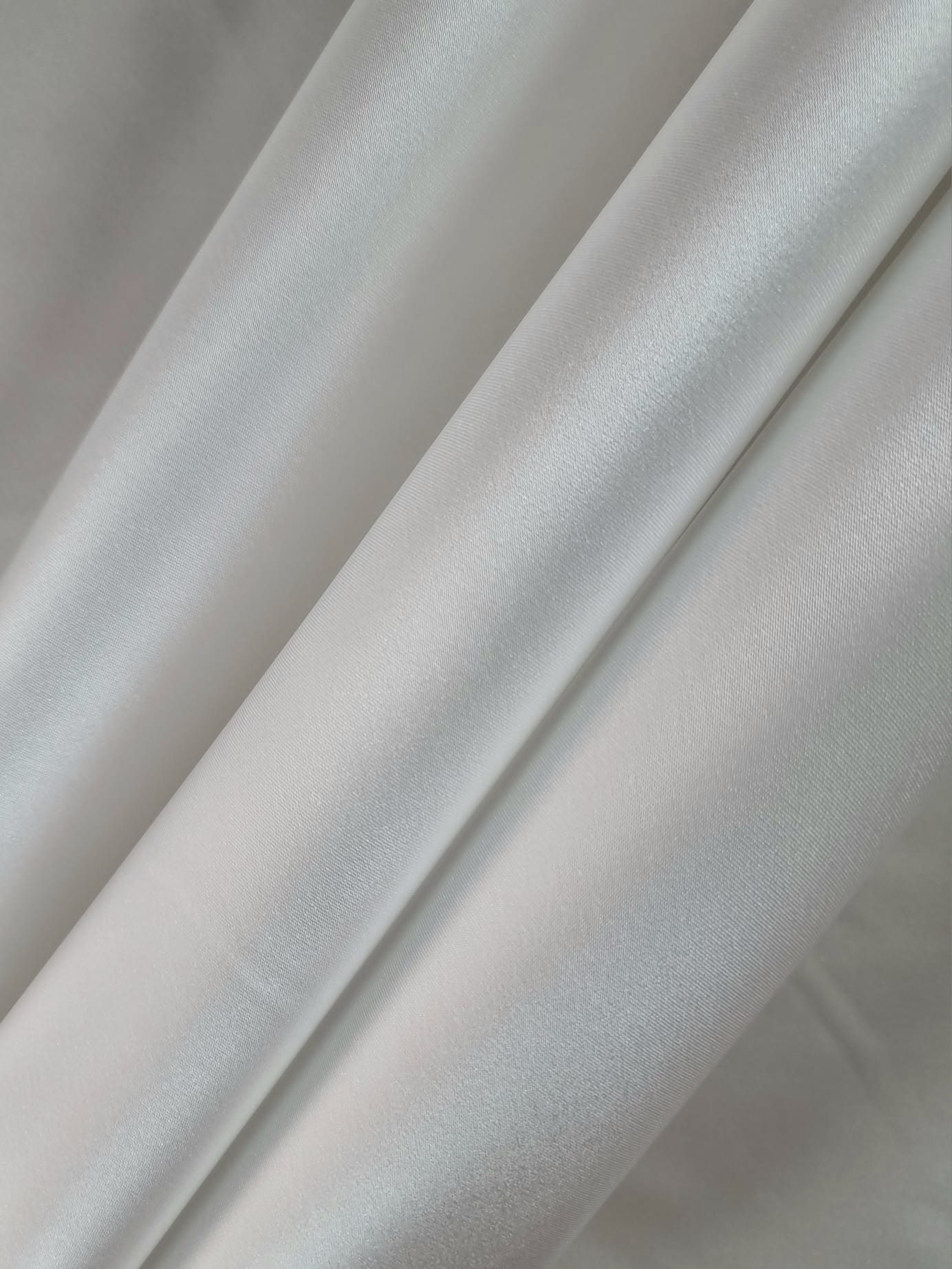 Tesatura Tafta mixta - tip duchesse design uni, Alb - imagine 3