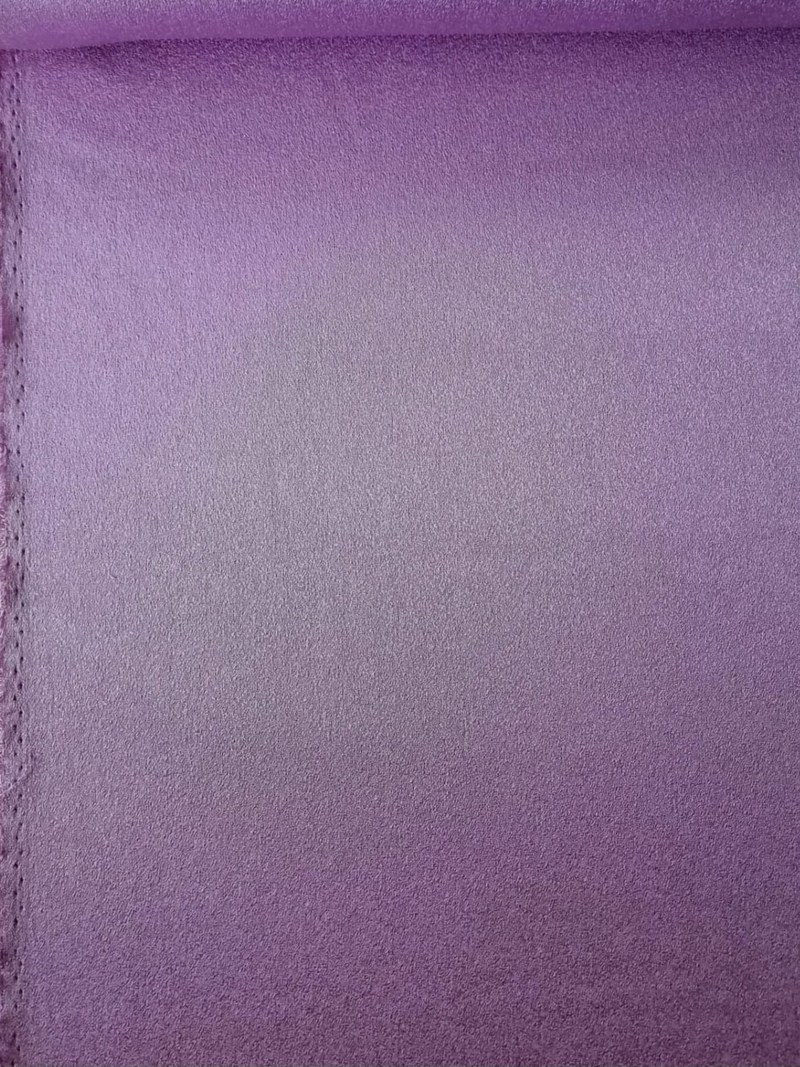 Tesatura triplu voal din matase naturala - design uni cady, Roz -Lila - imagine 2