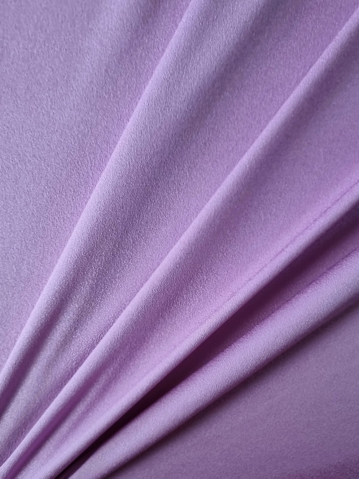 Tesatura triplu voal din matase naturala - design uni cady, Roz -Lila - imagine 3