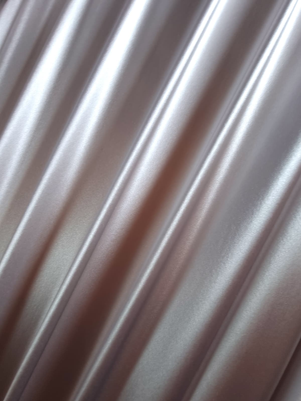 Tesatura crepe de chine din matase naturala - design uni double face, Gri perlat - imagine 4