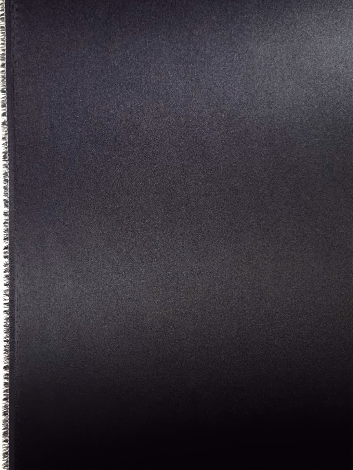 Tesatura crepe de chine din matase naturala - design uni double face, Negru intens - imagine 2