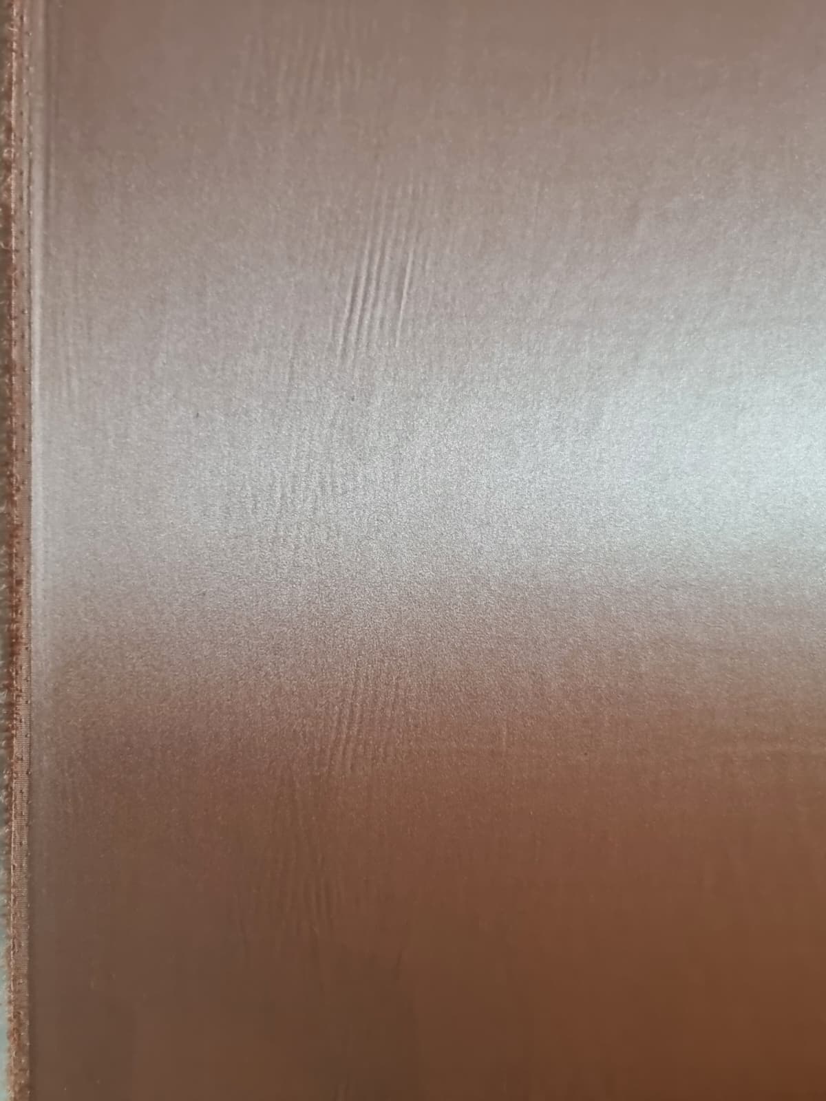 Tesatura crepe de chine din matase naturala - design uni double face, Nude - imagine 2