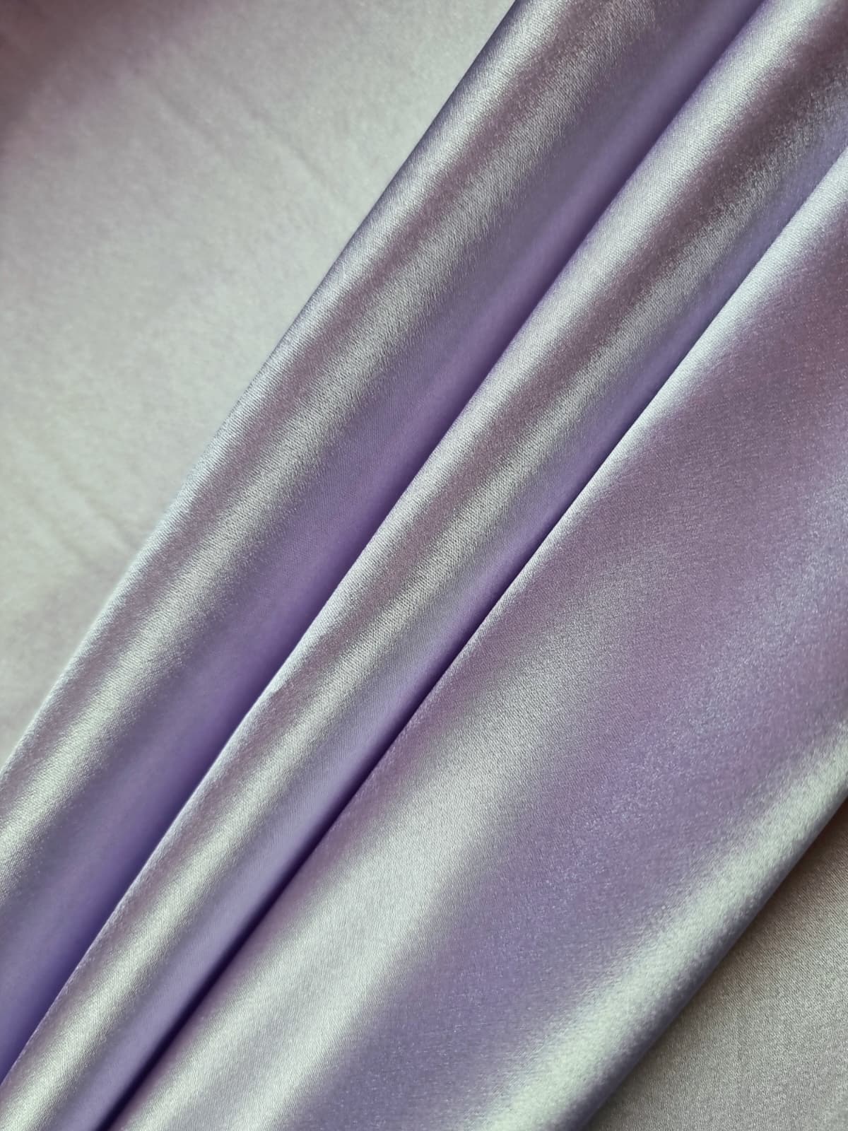 Tesatura crepe de chine din matase naturala - design uni double face, Lila - imagine 3