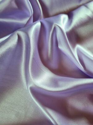 Tesatura crepe de chine din matase naturala - design uni double face, Lila