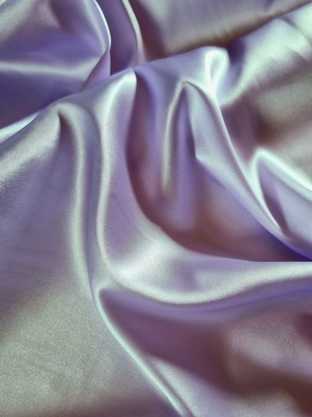 Tesatura crepe de chine din matase naturala - design uni double face, Lila