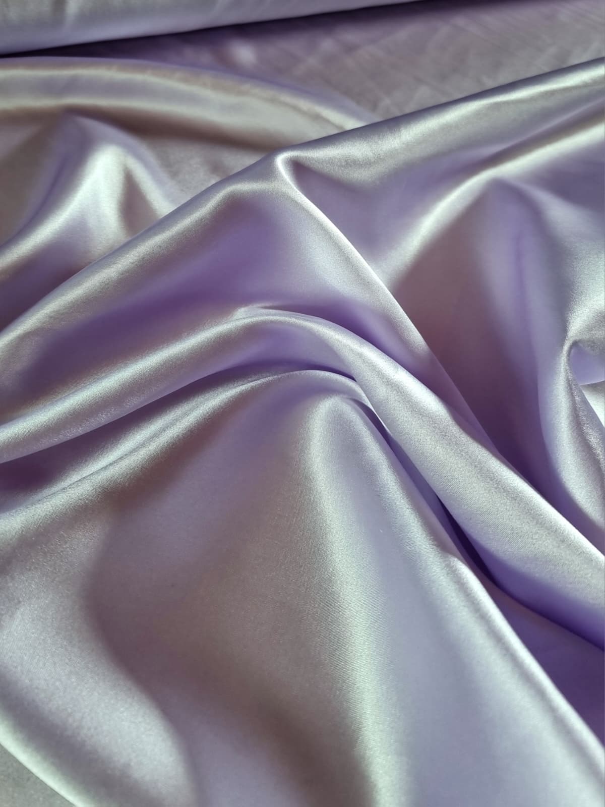Tesatura crepe de chine din matase naturala - design uni double face, Lila - imagine 5