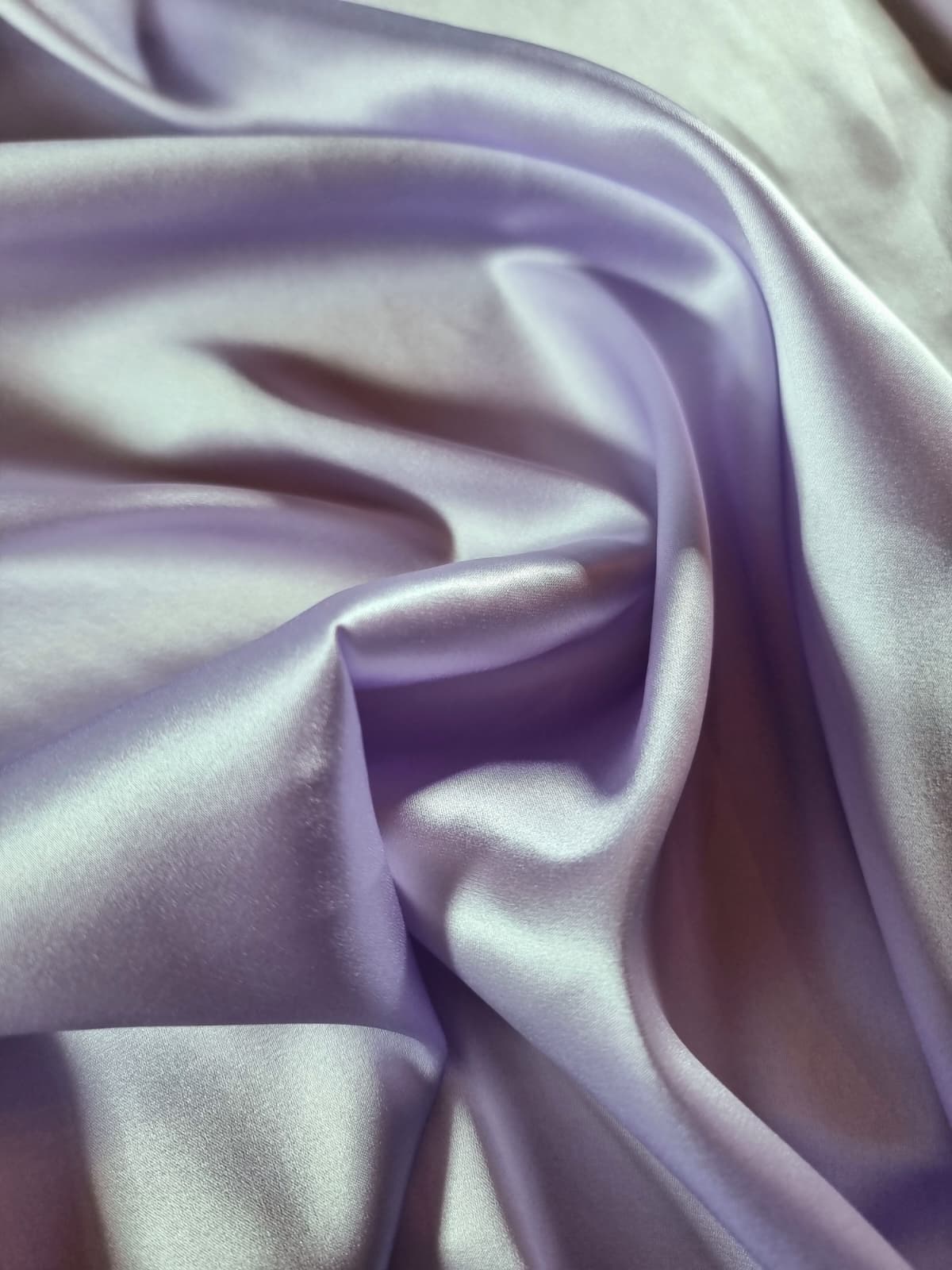Tesatura crepe de chine din matase naturala - design uni double face, Lila - imagine 6